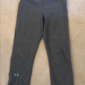 Grey Under Armour yoga pants, size medium